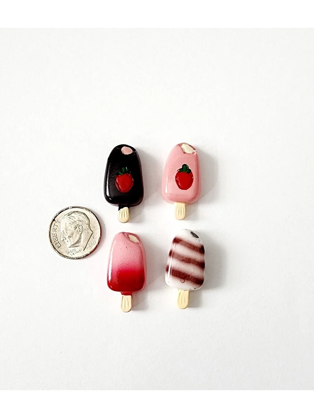 Miniature Dollhouse Icecream Popsicles 1:6 Scale